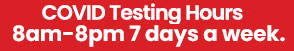 COVID Testing Hours