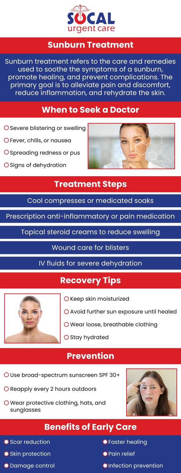 Sunburns can be extremely dangerous, if you are showing signs or symptoms of sunburn, walk into SoCal Urgent Care today to get diagnosed and treated for your sunburn. Contact us during our business hours, or simply walk in. We are conveniently located at 710 S Brookhurst St. Suite A, Anaheim, CA 92804 (less than 3 miles from Disneyland). Sunburns can be extremely dangerous, if you are showing signs or symptoms of sunburn, walk into SoCal Urgent Care today to get diagnosed and treated for your sunburn. Contact us during our business hours, or simply walk in. We are conveniently located at 710 S Brookhurst St. Suite A, Anaheim, CA 92804 (less than 3 miles from Disneyland).